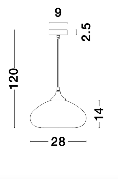 Pendelleuchte Savaz - Aluminium - 1-flammig