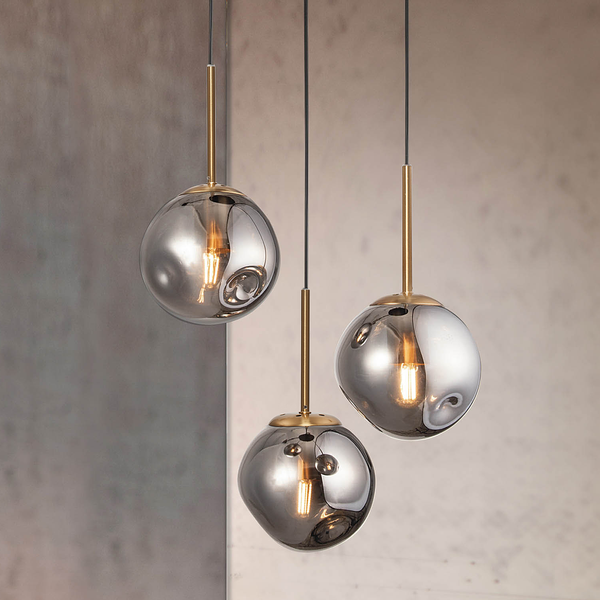 Pendelleuchte Spada - Aluminium - Durchmesser: 40 cm - Flammenanzahl: 3