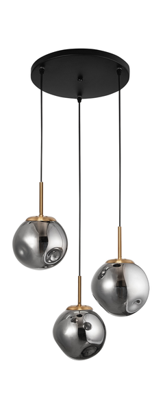 Pendelleuchte Spada - Aluminium - Durchmesser: 40 cm - Flammenanzahl: 3