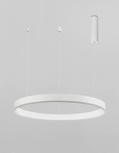 Pendelleuchte Motif Typ A - Aluminium - 1-flammig - Weiß - Durchmesser: 60 cm