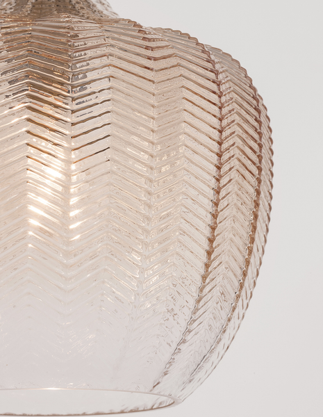 Pendelleuchte Loni - Aluminium - 1-flammig - Champagner