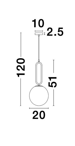 Pendelleuchte Grus - Aluminium - 1-flammig