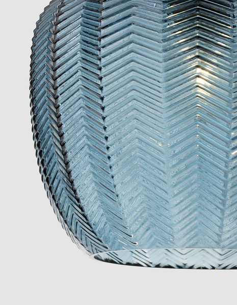 Pendelleuchte Loni - Aluminium - 1-flammig - Blau