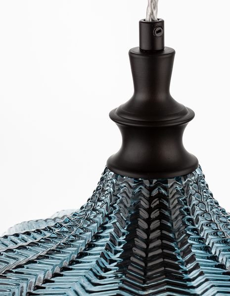 Pendelleuchte Loni - Aluminium - 1-flammig - Blau