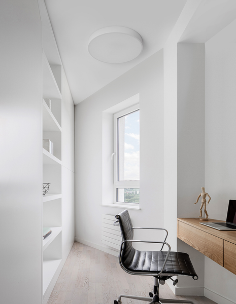 Deckenleuchte Hadon - Aluminium - 1-flammig - Weiß