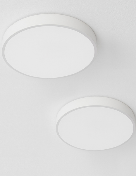 Deckenleuchte Hadon - Aluminium - 1-flammig - Weiß