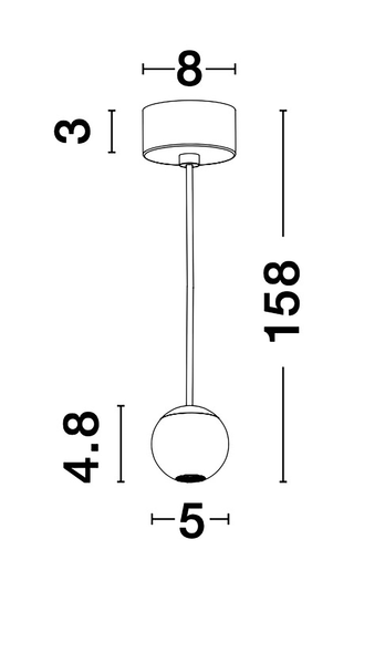 Pendelleuchte Nocci - Aluminium - 1-flammig