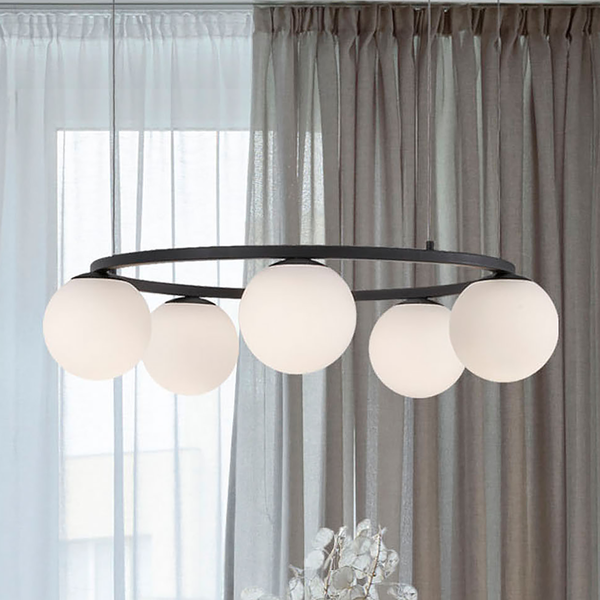 Pendelleuchte Joline Typ A - Aluminium - 5-flammig