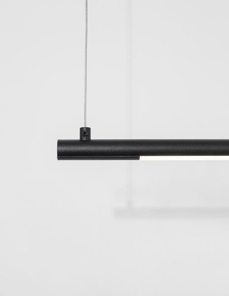 Pendelleuchte Elettra Typ B - Aluminium - Schwarz