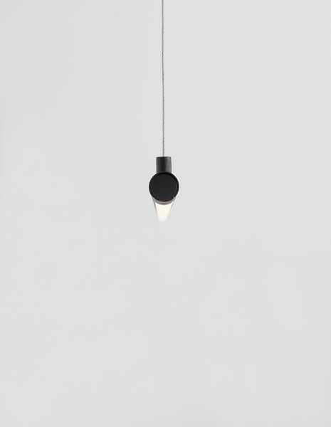 Pendelleuchte Elettra Typ B - Aluminium - Schwarz