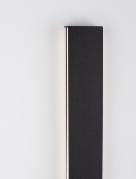 Wandleuchte Seline - Aluminium - 1-flammig - Schwarz - Höhe: 8 cm