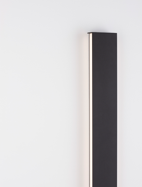 Wandleuchte Seline - Aluminium - 1-flammig - Schwarz - Höhe: 8 cm