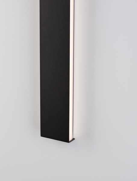 Wandleuchte Seline - Aluminium - 1-flammig - Schwarz - Höhe: 8 cm