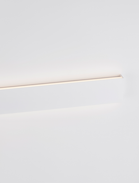 Wandleuchte Seline - Aluminium - 1-flammig - Weiß - Höhe: 8 cm