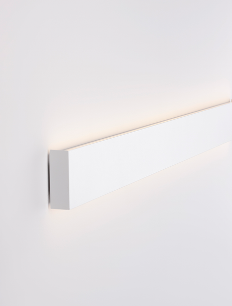 Wandleuchte Seline - Aluminium - 1-flammig - Weiß - Höhe: 8 cm