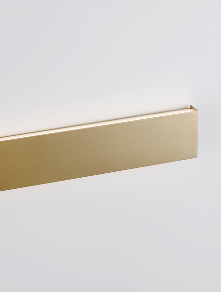Wandleuchte Seline - Aluminium - 1-flammig - Gold - Höhe: 8 cm