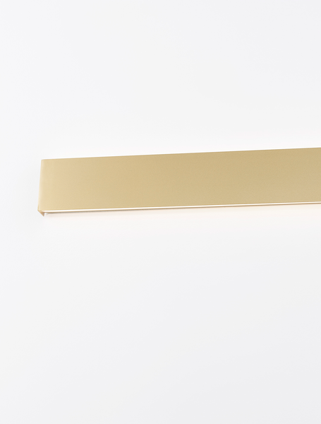 Wandleuchte Seline - Aluminium - 1-flammig - Gold - Höhe: 8 cm