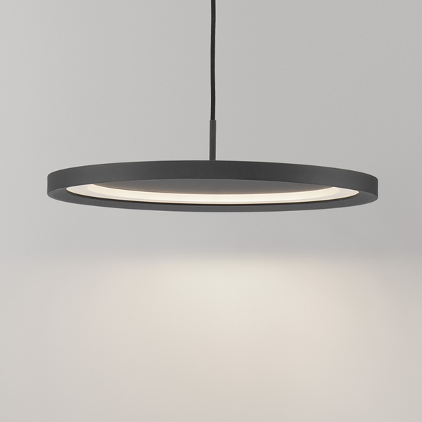Pendelleuchte Andria - Aluminium - 1-flammig - Schwarz