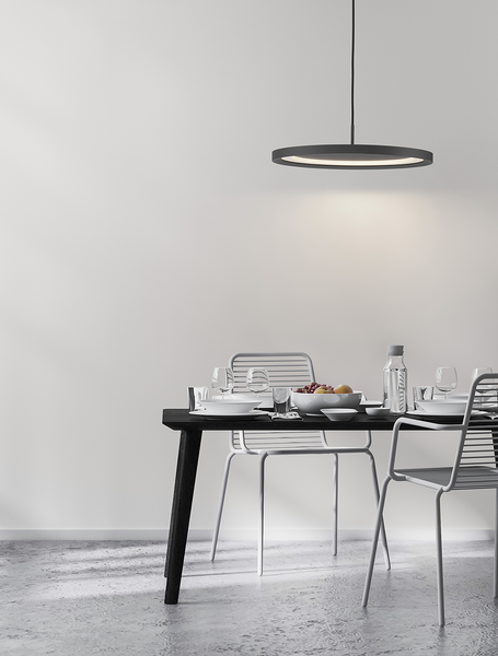 Pendelleuchte Andria - Aluminium - 1-flammig - Schwarz