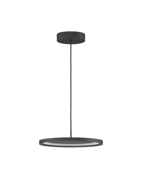 Pendelleuchte Andria - Aluminium - 1-flammig - Schwarz