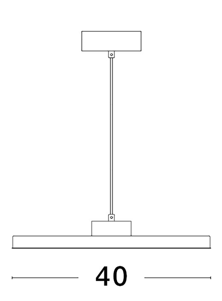 Pendelleuchte Andria - Aluminium - 1-flammig - Schwarz