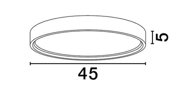 Deckenleuchte Olaf - Aluminium - 1-flammig - Weiß