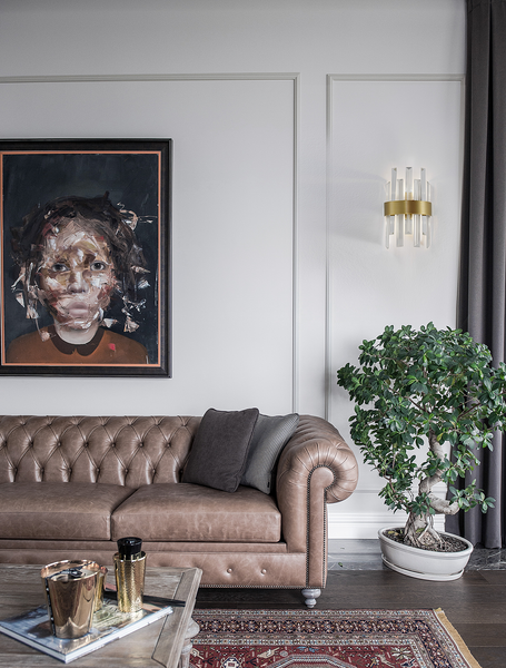 Wandleuchte Crown - Aluminium - 1-flammig