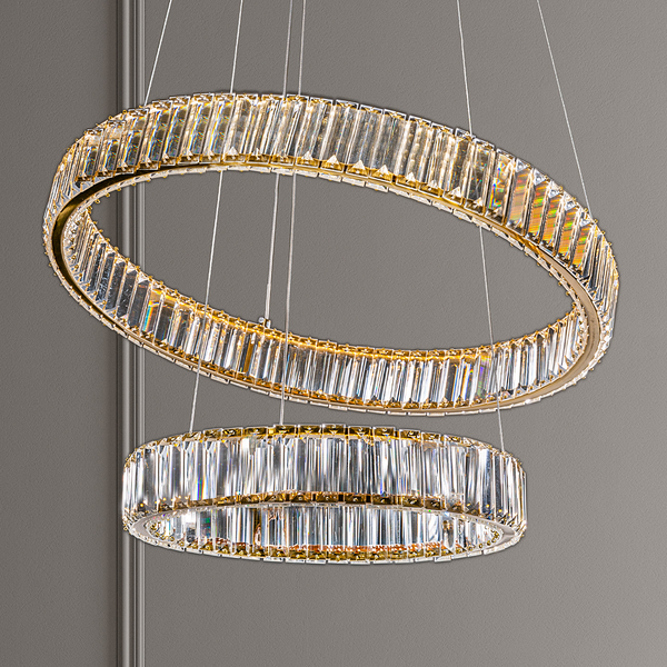 Pendelleuchte Aurelia Typ D - Aluminium - 2-flammig - Gold