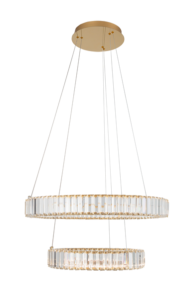 Pendelleuchte Aurelia Typ D - Aluminium - 2-flammig - Gold