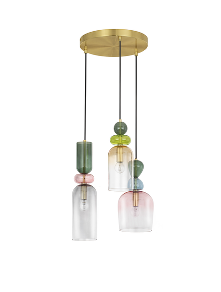 Pendelleuchte Murano Typ E - Aluminium - 3-flammig