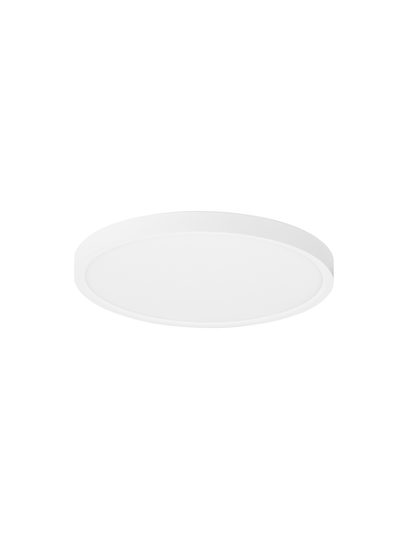 Deckenleuchte Dixie - Aluminium - 1-flammig - Weiß - Durchmesser: 30 cm