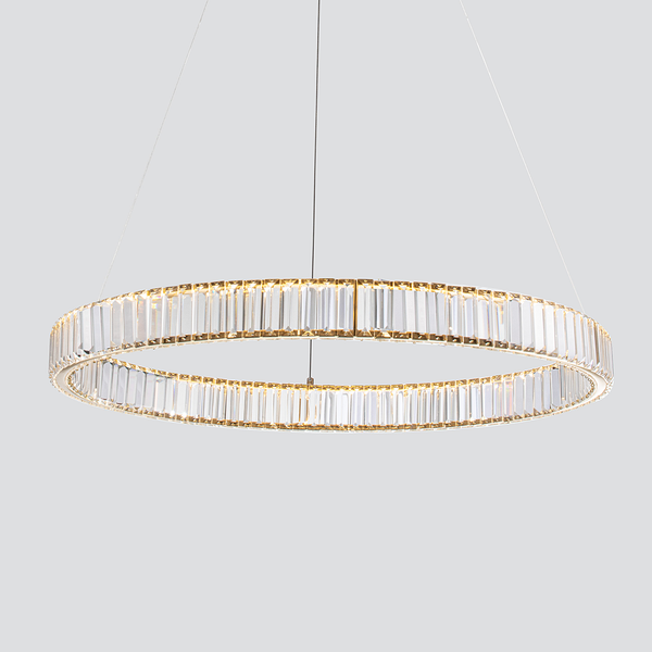 Pendelleuchte Aurelia Typ C - Aluminium - 1-flammig - Gold - Durchmesser: 80 cm
