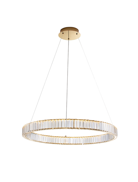 Pendelleuchte Aurelia Typ C - Aluminium - 1-flammig - Gold - Durchmesser: 80 cm