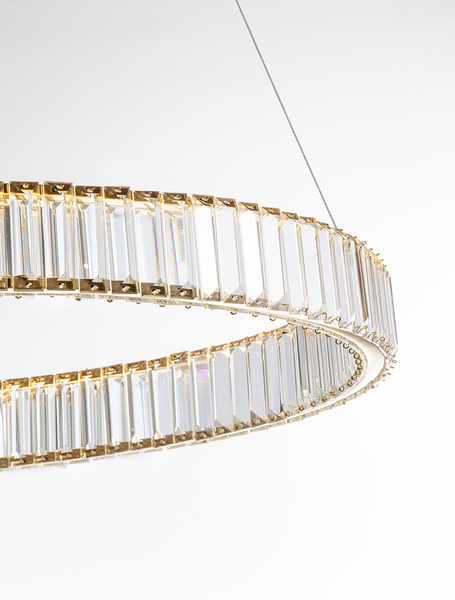 Pendelleuchte Aurelia Typ C - Aluminium - 1-flammig - Gold - Durchmesser: 80 cm