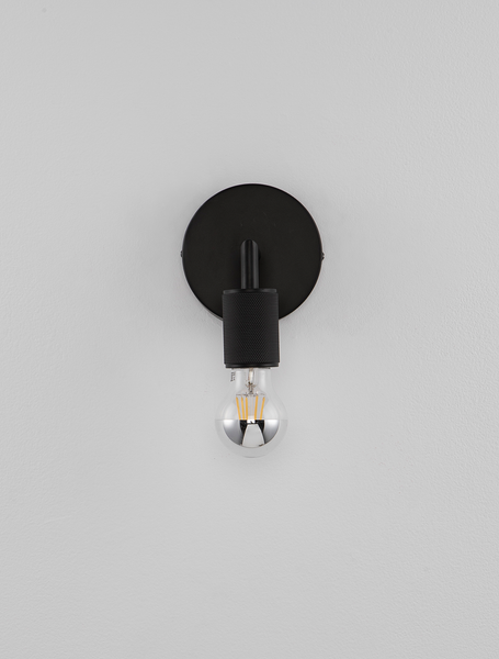 Wandleuchte Royal Typ A - Aluminium - 1-flammig - Schwarz