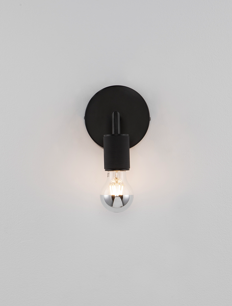 Wandleuchte Royal Typ A - Aluminium - 1-flammig - Schwarz