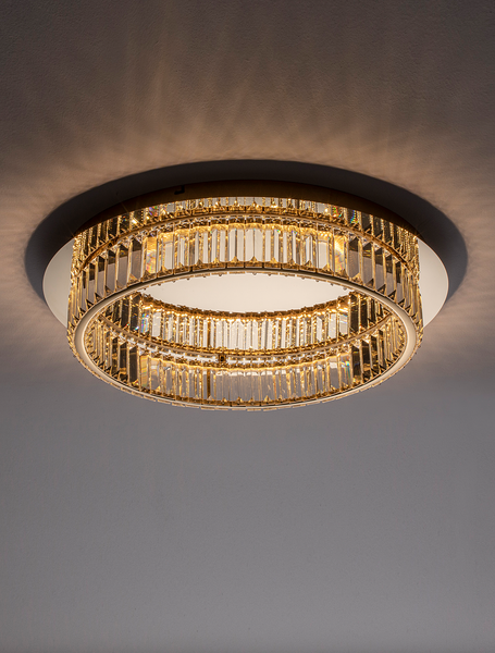 Deckenleuchte Aurelia Typ B - Aluminium - 1-flammig - Gold - Durchmesser: 50 cm