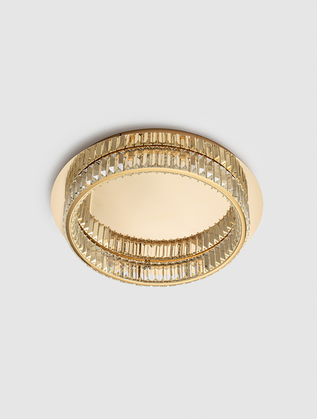 Deckenleuchte Aurelia Typ B - Aluminium - 1-flammig - Gold - Durchmesser: 50 cm