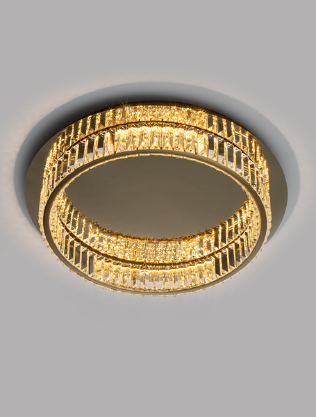 Deckenleuchte Aurelia Typ B - Aluminium - 1-flammig - Gold - Durchmesser: 50 cm