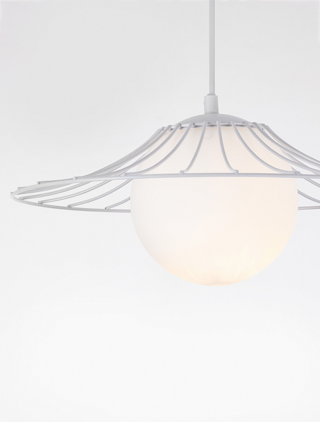 Pendelleuchte Fly - Aluminium - 1-flammig - Weiß
