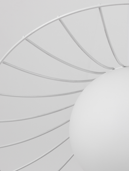 Pendelleuchte Fly - Aluminium - 1-flammig - Weiß