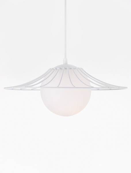 Pendelleuchte Fly - Aluminium - 1-flammig - Weiß
