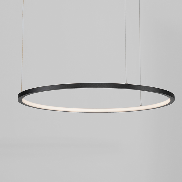 Pendelleuchte Tarquin - Aluminium - 1-flammig - Schwarz - Durchmesser: 60 cm