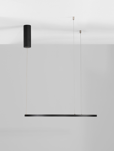 Pendelleuchte Tarquin - Aluminium - 1-flammig - Schwarz - Durchmesser: 60 cm