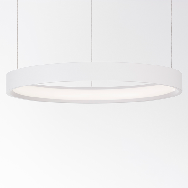 Pendelleuchte Perrine - Aluminium - 1-flammig - Weiß