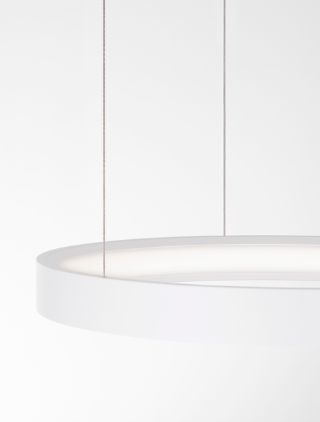 Pendelleuchte Perrine - Aluminium - 1-flammig - Weiß