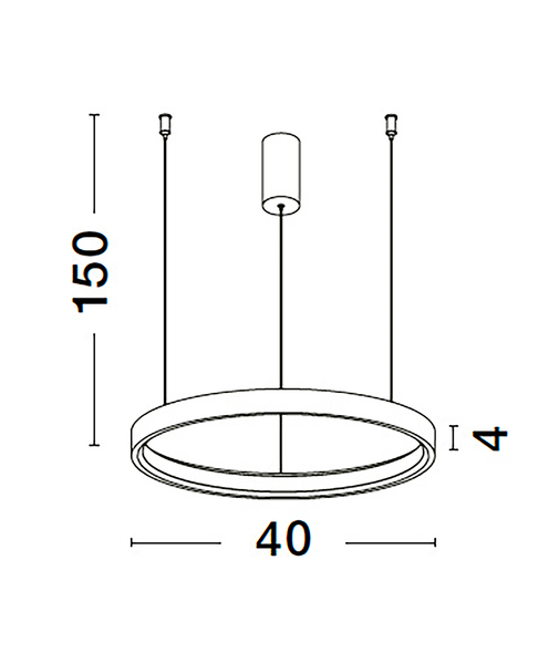 Pendelleuchte Perrine - Aluminium - 1-flammig - Weiß
