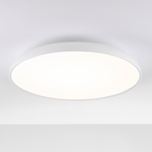 Deckenleuchten Linus - Aluminium - 1-flammig - Weiß - Durchmesser: 60 cm