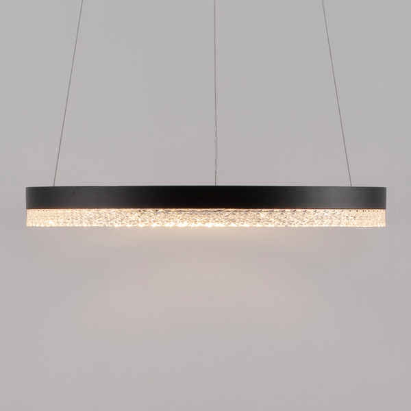 Pendelleuchte Adria Typ A - Aluminium - 1-flammig - Schwarz - Durchmesser: 40 cm