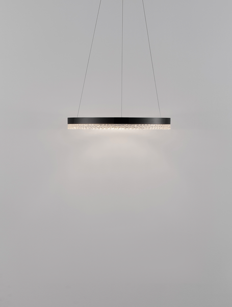 Pendelleuchte Adria Typ A - Aluminium - 1-flammig - Schwarz - Durchmesser: 40 cm